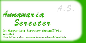 annamaria serester business card